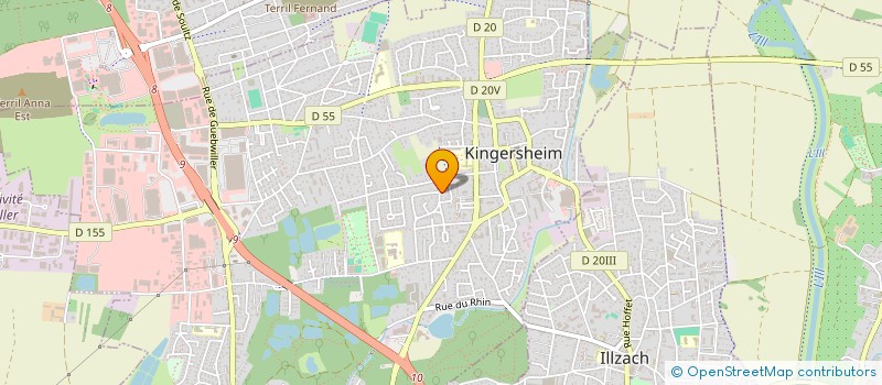 localisation de l'entreprise MADAME CHEFIA BOUHAMA  KINGERSHEIM