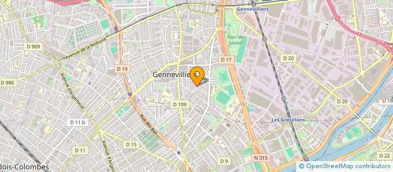 localisation de l'entreprise MADAME CHEHERAZED TAZARHINE à GENNEVILLIERS