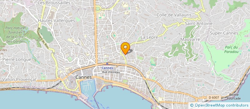 localisation de l'entreprise MADAME CHEHRAZAD MARQUI à CANNES