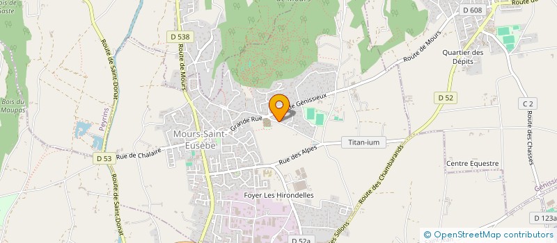 localisation de l'entreprise MADAME CHEIKH DIAJHATE  MOURS-SAINT-EUSEBE