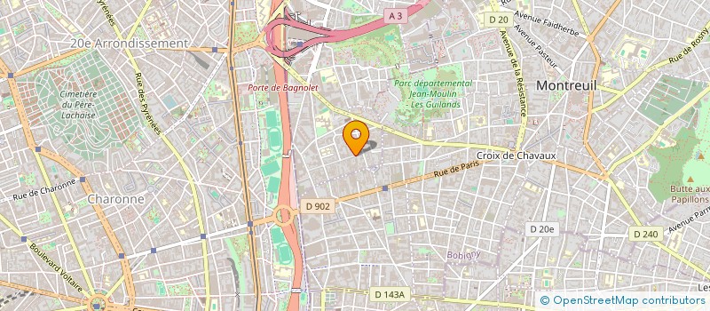 localisation de l'entreprise MADAME CHEIMA TRABELSI à BAGNOLET