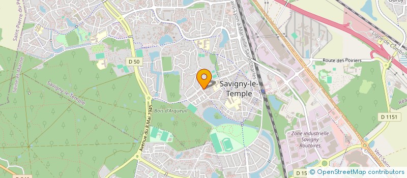 localisation de l'entreprise MADAME CHELCY KITETE KASONGO  SAVIGNY-LE-TEMPLE