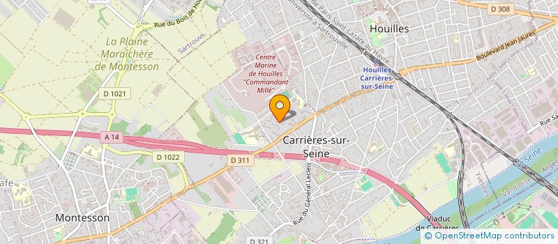 localisation de l'entreprise MADAME CHELSEA NDANGANG TCHALLE  CARRIERES-SUR-SEINE