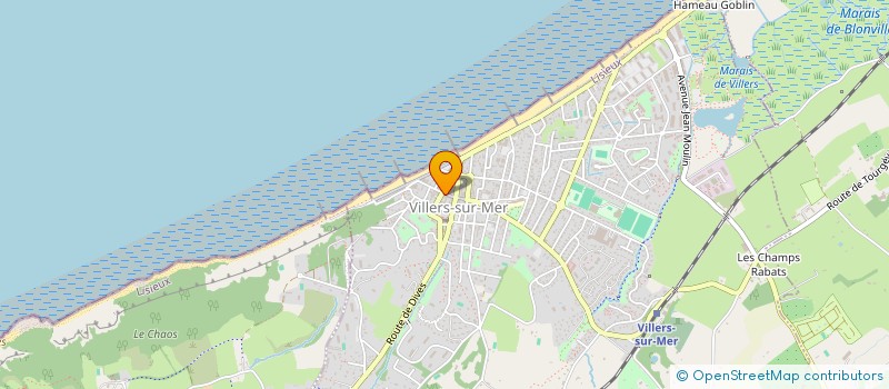 localisation de l'entreprise MADAME CHELSY HYVON  VILLERS-SUR-MER