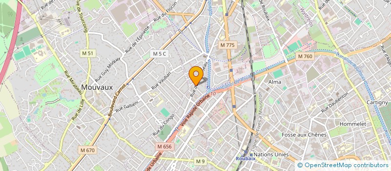 localisation de l'entreprise MADAME CHEMAMA LADROUZ à TOURCOING