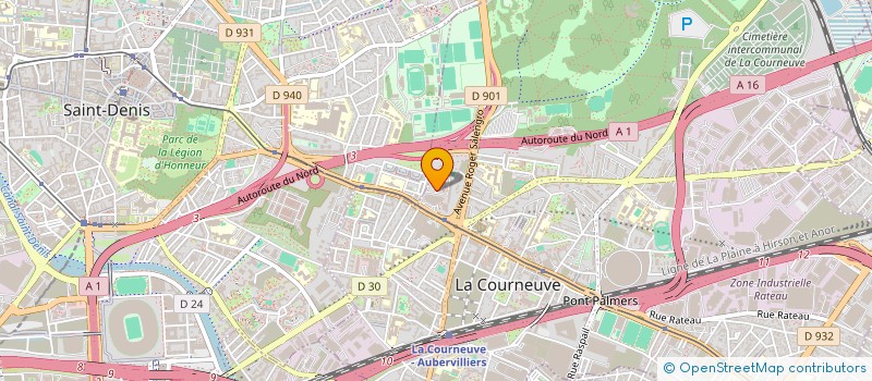 localisation de l'entreprise MADAME CHENGCHUN JIN à LA COURNEUVE