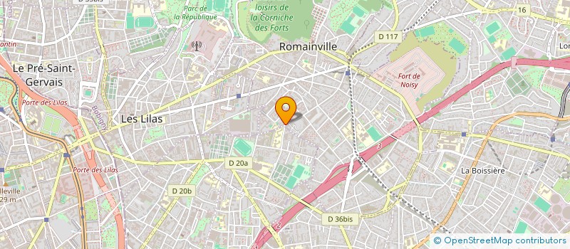 localisation de l'entreprise MADAME CHENJIE WU  ROMAINVILLE