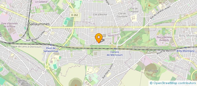 localisation de l'entreprise MADAME CHENNLY DEZITTER  MERICOURT