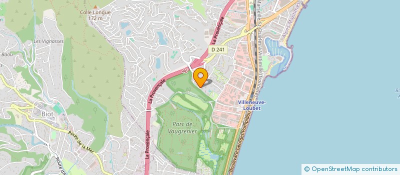 localisation de l'entreprise MADAME CHENOA LEFEUVRE  VILLENEUVE-LOUBET