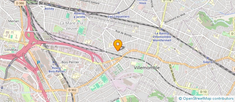 localisation de l'entreprise MADAME CHENXI ZHAO VVE HUANG  VILLEMOMBLE