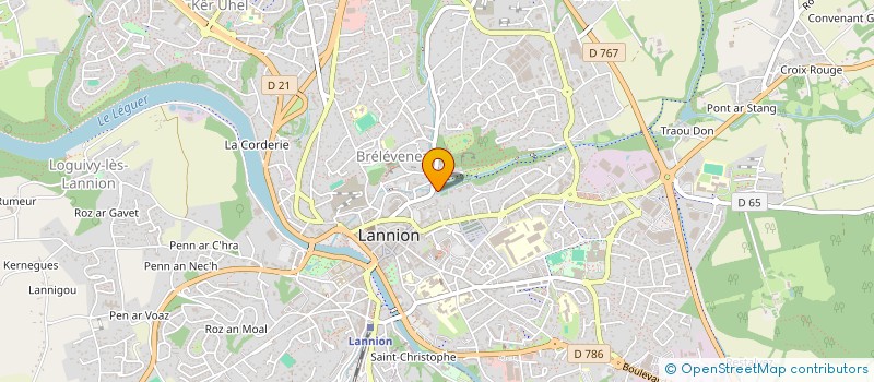 localisation de l'entreprise MADAME CHENXUAN ZHANG à LANNION
