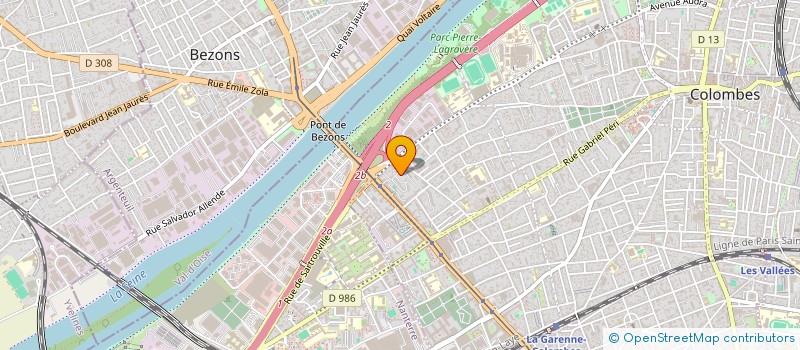localisation de l'entreprise MADAME CHERALINE GOUACKA à COLOMBES
