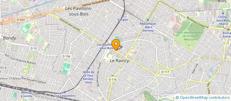 localisation de l'entreprise MADAME CHERIANNE RAGAB  LE RAINCY