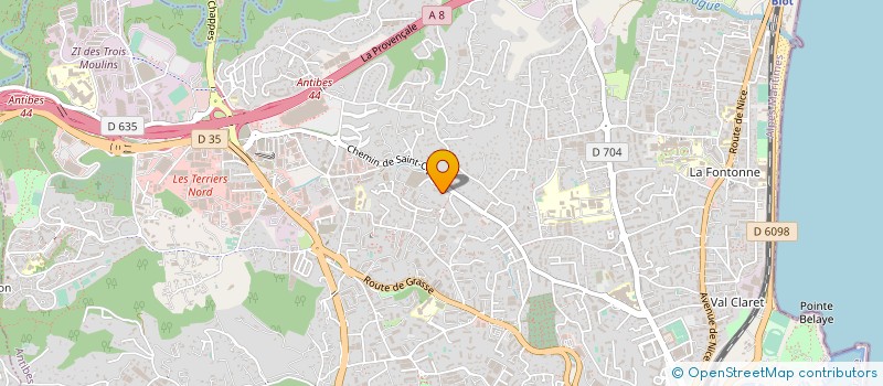 localisation de l'entreprise MADAME CHERIE HEQUET à ANTIBES