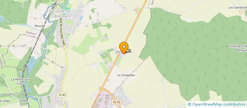 localisation de l'entreprise MADAME CHERIFA RAMDANE  NEUVILLE-SUR-BRENNE