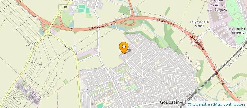 localisation de l'entreprise MADAME CHERINE CHERGUI  GOUSSAINVILLE