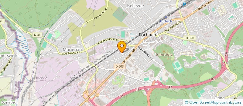 localisation de l'entreprise MADAME CHERINE CHINAMA  FORBACH