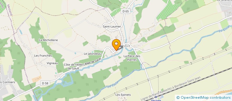 localisation de l'entreprise MADAME CHERINE MACHADO  MONTEAUX