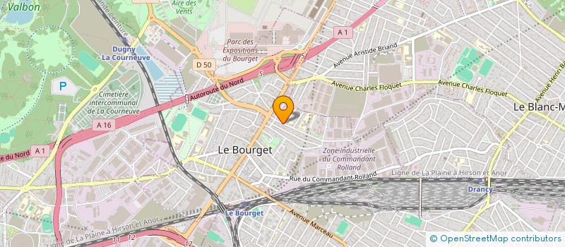 localisation de l'entreprise MADAME CHERINE MATHURIN à LE BOURGET