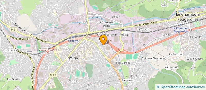 localisation de l'entreprise MADAME CHERINE RIFQI  FIRMINY