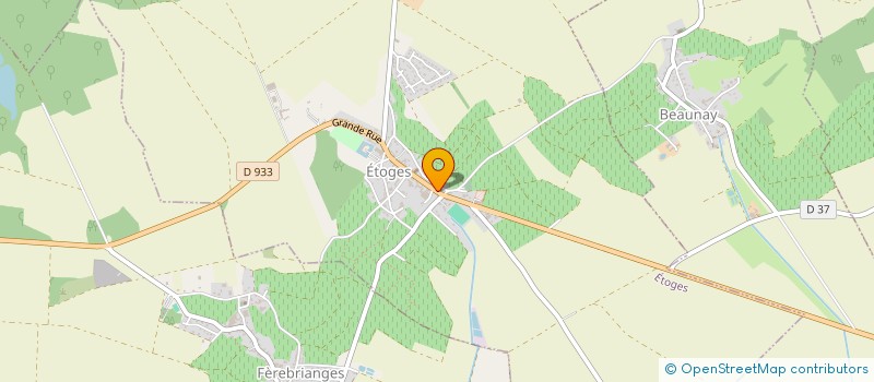 localisation de l'entreprise MADAME CHERLIE HENRY  ETOGES