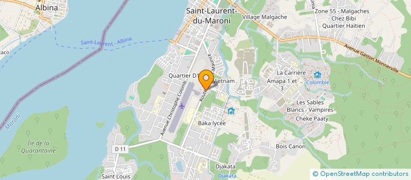 localisation de l'entreprise MADAME CHERLIN LETER  SAINT-LAURENT-DU-MARONI