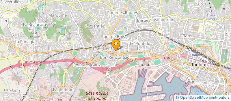 localisation de l'entreprise MADAME CHERYANE DARRAJI  TOULON