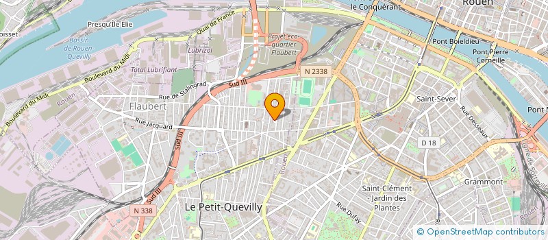 localisation de l'entreprise MADAME CHERYL FAURE  LE PETIT-QUEVILLY