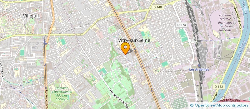localisation de l'entreprise MADAME CHERYNE CHARKAOUI à VITRY-SUR-SEINE