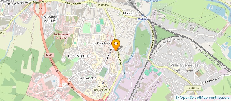 localisation de l'entreprise MADAME CHEYENE ROSSI-MENDES à CHARLEVILLE MEZIERES