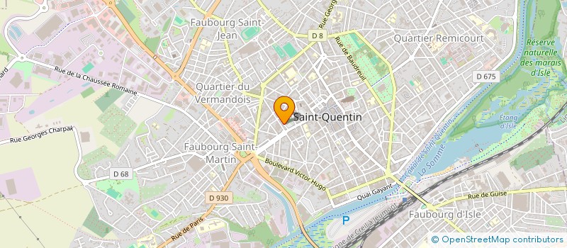 localisation de l'entreprise MADAME CHEYENNE CAROLE  SAINT-QUENTIN