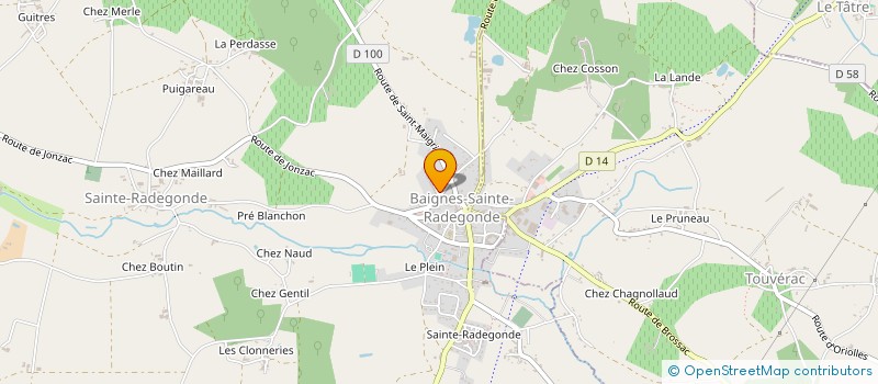 localisation de l'entreprise MADAME CHEYENNE DORKELD  BAIGNES-SAINTE-RADEGONDE