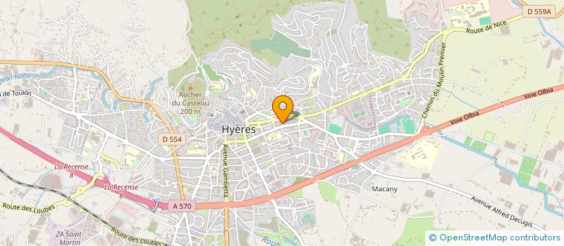 localisation de l'entreprise MADAME CHEYENNE VAIRO à HYERES