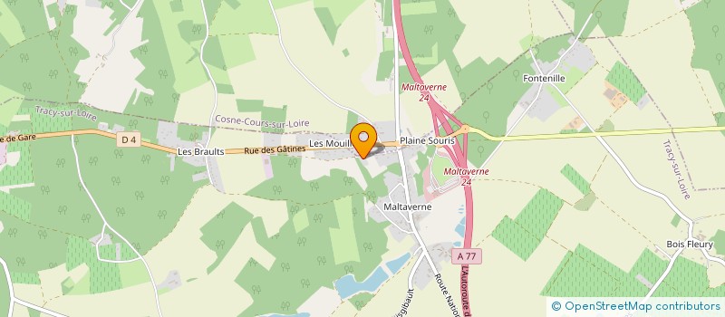 localisation de l'entreprise MADAME CHEYENNE WEISS à TRACY-SUR-LOIRE