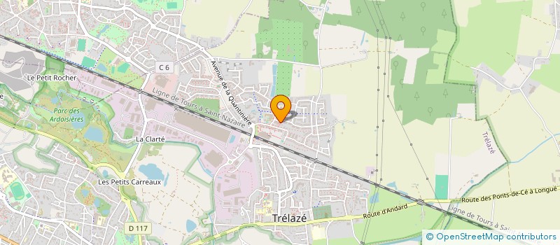 localisation de l'entreprise MADAME CHIA GILBERTE DIAHOU  TRELAZE