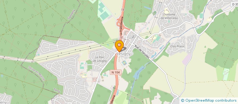 localisation de l'entreprise MADAME CHIARA BUFFA SERPAGGI  LESIGNY