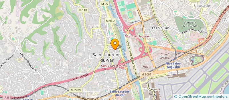 localisation de l'entreprise MADAME CHIARA BUSCA à SAINT-LAURENT-DU-VAR