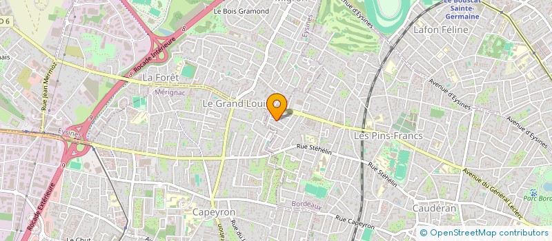 localisation de l'entreprise MADAME CHIARA CASTY-RIGAL  BORDEAUX