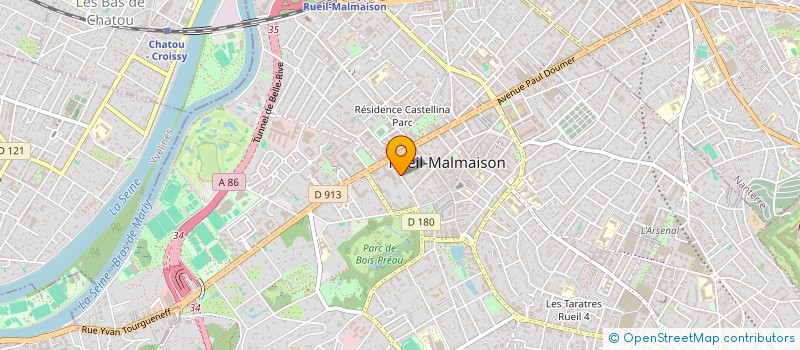 localisation de l'entreprise MADAME CHIARA CURINO à RUEIL-MALMAISON