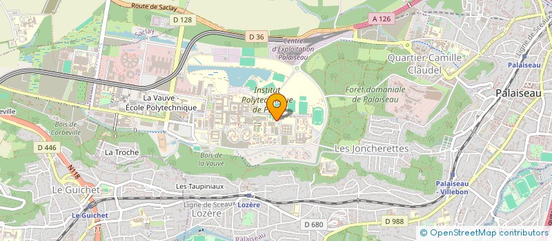 localisation de l'entreprise MADAME CHIARA GEOFFROY  PALAISEAU