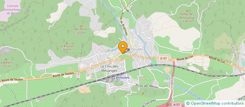 localisation de l'entreprise MADAME CHIARA GIOVINAZZO à CARNOULES