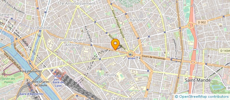 localisation de l'entreprise MADAME CHIARA HUTIN  PARIS 11