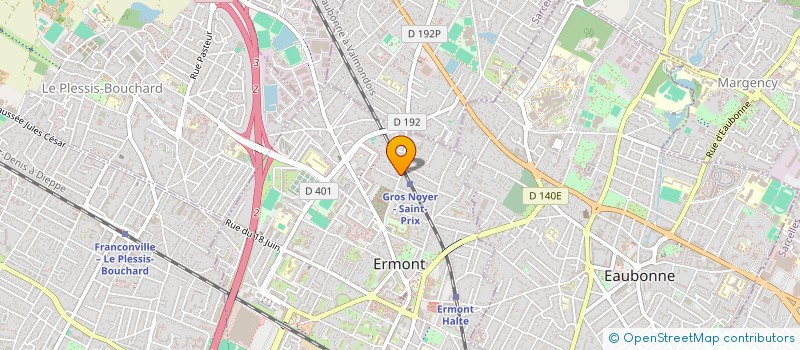 localisation de l'entreprise MADAME CHIFA RAHEM  ERMONT