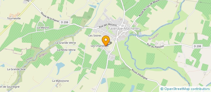 localisation de l'entreprise MADAME CHILOE DURAND  BELLEVIGNE-EN-LAYON