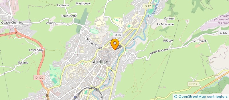localisation de l'entreprise MADAME CHIN LUO à AURILLAC