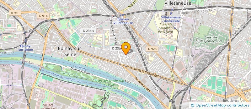 localisation de l'entreprise MADAME CHIRAZ AMARA  VILLENEUVE-LA-GARENNE