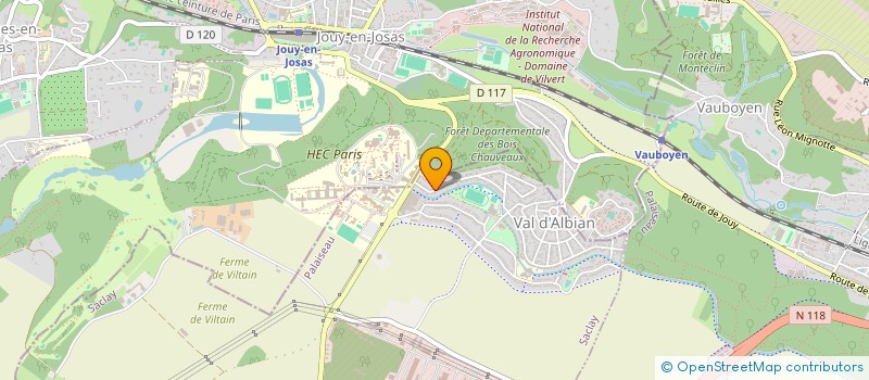 localisation de l'entreprise MADAME CHIRAZ HASSEN  SACLAY