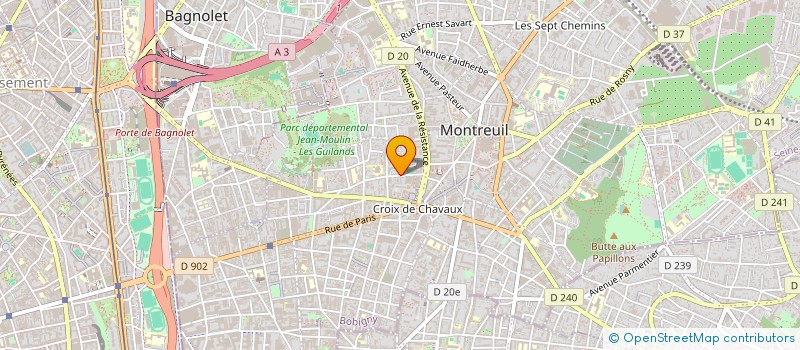 localisation de l'entreprise MADAME CHIRAZ KHELIFI à MONTREUIL