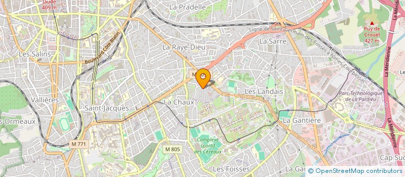 localisation de l'entreprise MADAME CHIRINE CHIRINE  CLERMONT-FERRAND