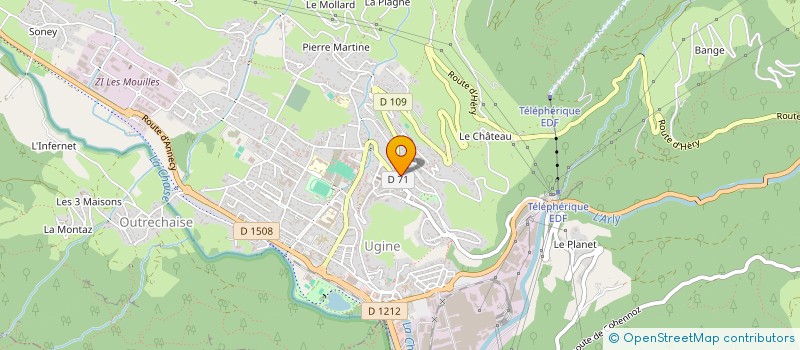 localisation de l'entreprise MADAME CHIRINE FERSI  UGINE